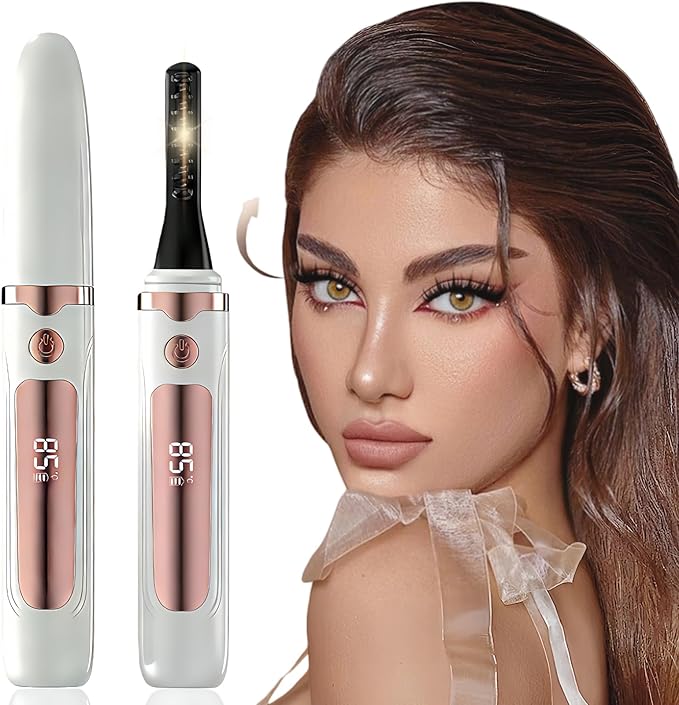 Heated Eyelash Curler - Heated Lash Curler Electric Eyelash Curler 4 Temp Settings for Makeup Tools for Achieving A Natural Curl and Long Lasting Eyelashes, Designed for Women, Snow White