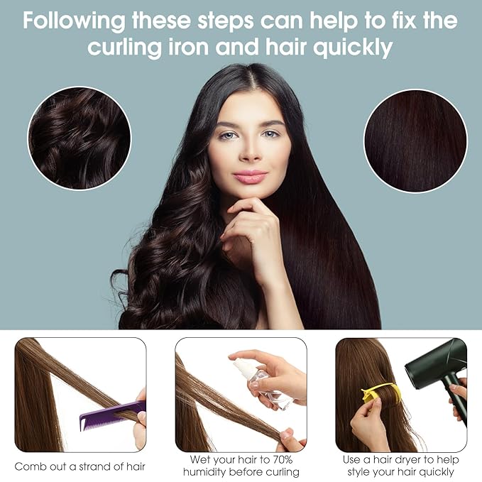 WILLBOND 141 Pieces Hair Rollers Set Include 60 Plastic Hair Rollers(Yellow,6 Sizes)