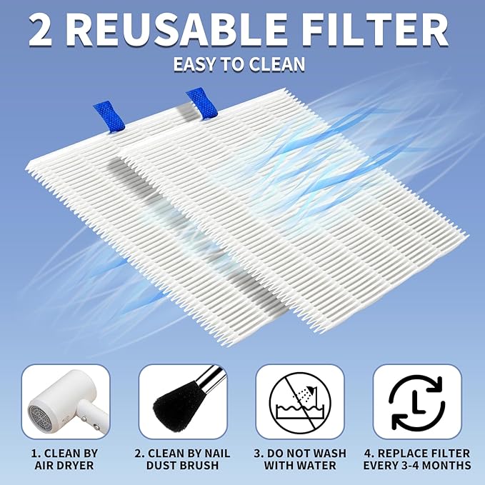 80W Nail Dust Collector Vacuum with Nail Cleaning Brush,Quiet Nail Fan Dust Collector Nail tech with 2pcs Reusable Filters,Profesional Nail Supplies Acrylic Dust Collector for Nails (White A)