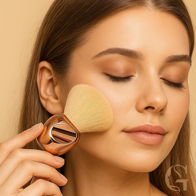 17 Pcs Makeup Sponge Set with Kabuki Powder Brush - Beauty Blender Sponges Triangle Puffs Mini Sponges Thumb Puff | Multi-Functional Kit for Liquid Foundation Powder Cream, Travel Bag Include