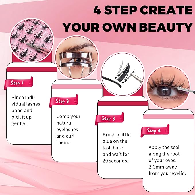 Manga Lash Clusters Kit Eyelash Clusters Eyelashes Anime Lash Clusters With Spikes Eyelash Extension Kit With Lash Bond And Seal Wet Look Spiky Cluster Lashes (Aesthetic‌ kit 120pcs)