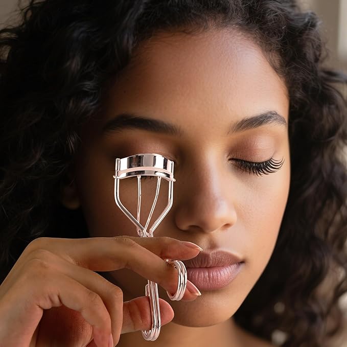 3-in-1 Eyelash Curler Set w/3 Replacement Pads (Soft/Medium/Firm) - Professional Lash Curler for Natural, Fake, Curly or Straight Lashes, Suitable for Professional Salon or Home Use