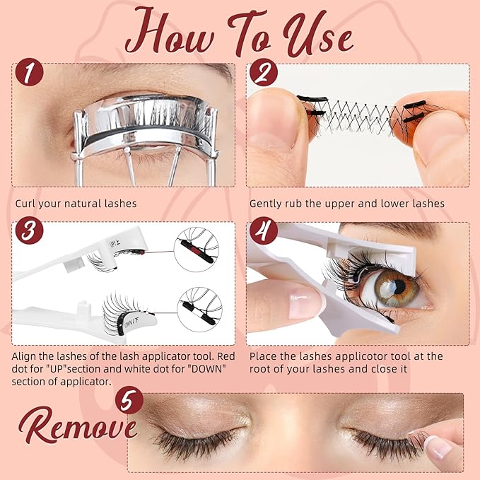 Higu clace Magnetic Eyelashes with Applicator Soft Magnetic Lashes Natural Look Wispy Magnet Lashes Easy to Wear and Remove （NZH-G04）