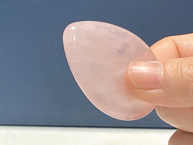 2PCS Thumb Worry Stone Rose Quartz Carnelian Healing Crystals Sets Hand Carved Stones Gemstone Pocket Natural Stone Meditation Reiki Water Drop Shaped Palm Stone for Anxiety Therapy