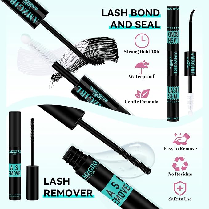 Lash Extension Kit 3D Effect Lash Clusters Kit 144pcs D Curl Eyelash Extension Kit with Lash Bond and Seal Lash Remover Lash Tweezers for Lash Clusters Eyelash Clusters Kit (Shadows, D-10-18mm Kit)