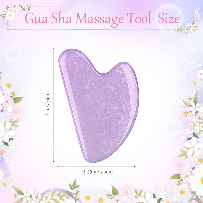 Nuogo 12 Pack Gua Sha Massage Tool Guasha Board Heart Shaped Gua Sha Facial Tools for Women Skin Care Face Body Relieve Muscle Tensions Reduce Puffiness, 12 Colors
