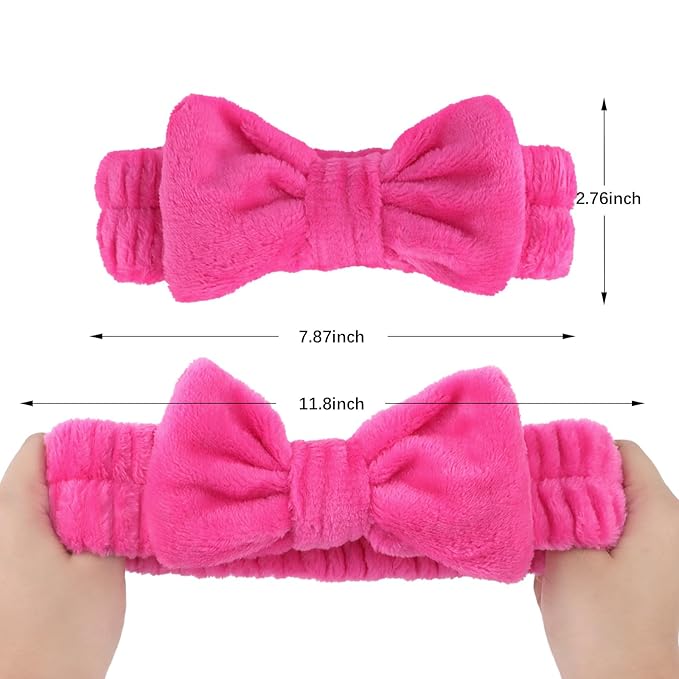 CIEHER Spa Headband, 8 Pcs - Bachelorette Party Favors, Bride & Bridesmaid Gifts, Skincare Makeup Face Wash Headbands