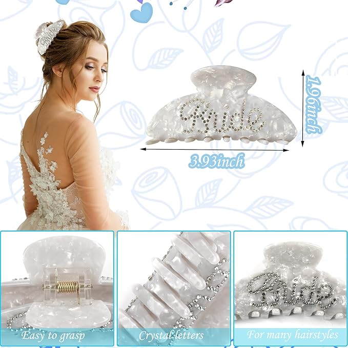 Bride to Be Gift Set, Bride Slippers, I Do Slippers Robe Hair Claw Bride Hair Clip, Bridal Wedding Robe, Wedding Gift, Bridal Gift, Bridal Shower Gifts