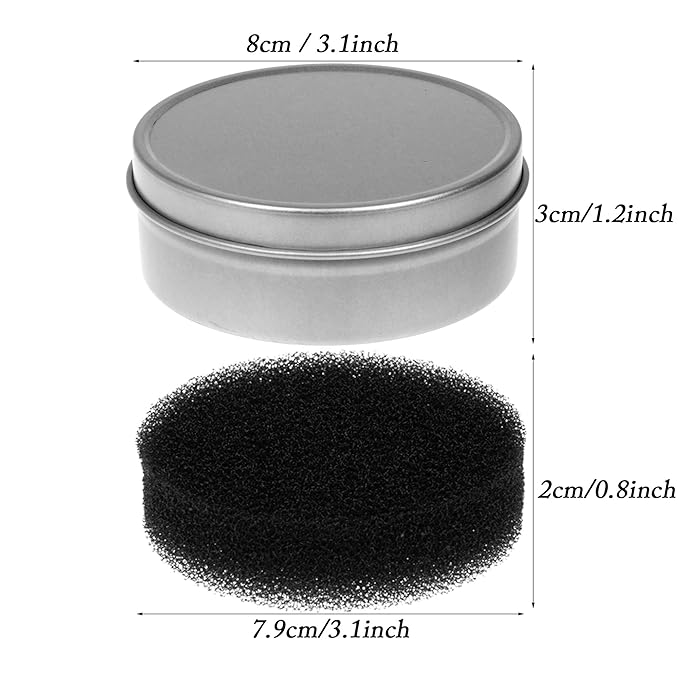 RONRONS 10 Pieces Makeup Brush Cleaner Sponge Travel Quick Color Removal Dry Make up Brushes Cleaning Replacement Sponges for Eye Shadow Blush Brush
