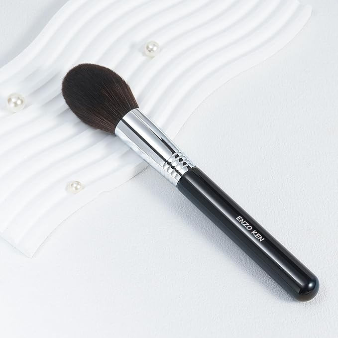 ENZO KEN Powder Brush, Highlighting Brush, Contour Brushes, Face Blending Brush, Fluffy Blush Brush for Cheeks, Nose Highlighter Brush. (908B)