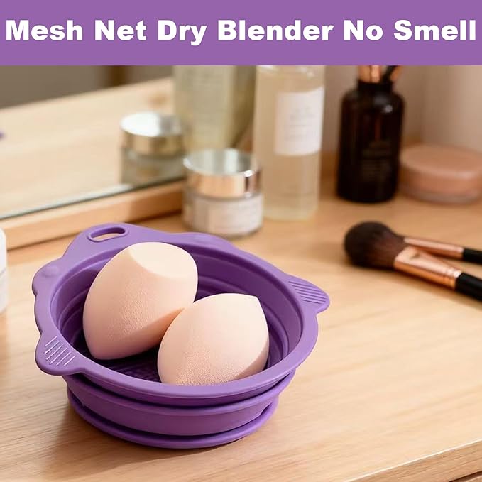 Makeup Brush Cleaner, Makeup Brush Cleaning Mat, Silicone Makeup Brush Cleaning Pad Cleaner And Dryer
