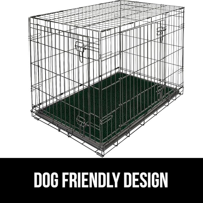 GORILLA GRIP SoakSTOPPER Dog Door Mat, 30x20 Machine Washable Rug Absorbent Doormat Captures Moisture Mud Dirt, Quick Dry Soft Chenille Entryway Rugs Indoor Entrance Mats for Dog Paws, Deep Green