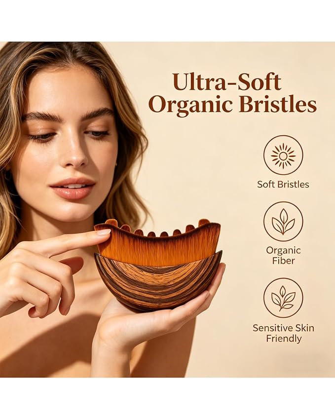 Lymphatic Contour Face Brush for Drainage Sculpting, Soft Gentle Facial Cleansing Tool, Reduces Puffiness, for Sensitive Skin Daily Skincare Routine, Ergonomic Design, Travel Friendly (1PCS)