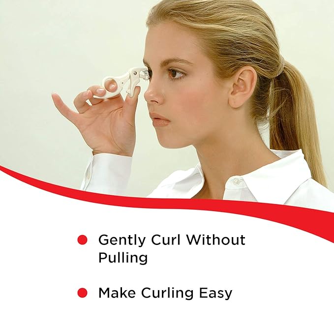 Seki Edge Spot Eyelash Curler (SS-600) - Lash Curler Adds Curl, Lift & Definition to Outer Corners of Lashes - Help Eyes Appear Larger & More Open - Comes with Extra Curler Replacement Pad
