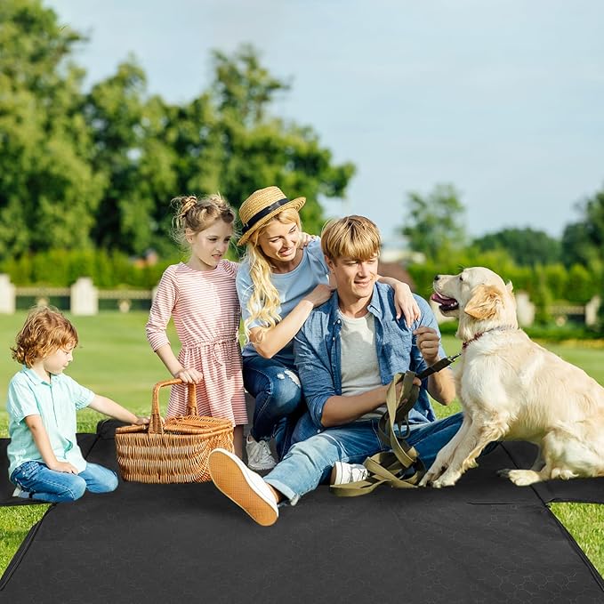 Mancro Dog Hammock for Car, 2025 Upgraded 600D Heavy Duty Waterproof & Scratch-Resistant Dog Car Seat Cover, Back Seat Pet Cover for Dogs with Sedan, Trucks and SUVs, Standard, All Black