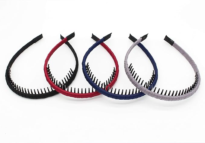 Comfy headbands for women fashion short hair band teeth hair headband comb Hair Hoop Hairbands Non-slip Hair Accessories for Womens/Girl Not easy to break(4 color)