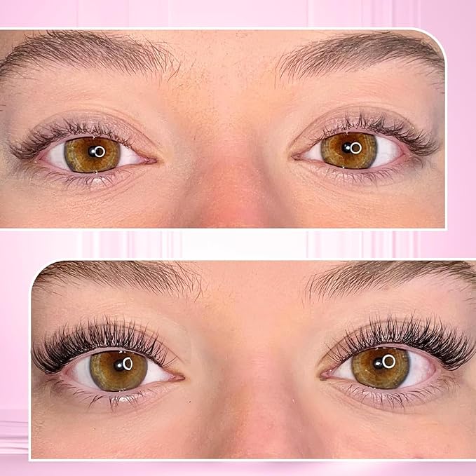 DIY Lash Extension Kit Natural Look Wispy Lash Clusters D Curl Lash Clusters with Lash Brush 8-16 mm Eyelash Extension Kit Individual Lashes Lash Cluster Kit For Beginners (No Glue)
