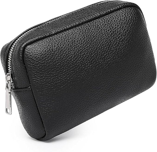 Makeup Bag Large Capacity Women's Classic Black Wash Bag Adjustable Partition Wash Bag Brush and Cosmetic Carrying Bag