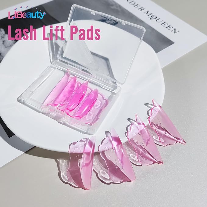 Libeauty Lash Lift Pads - Reusable Silicon Eyelash Lift Shield - DIY Use at Home or Salon - Lash Perming Tool