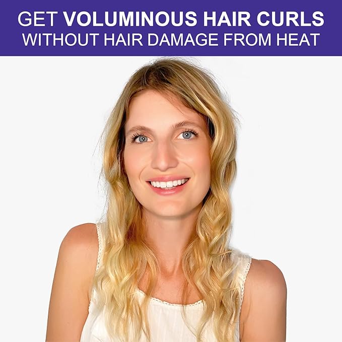 Heatless Hair Curlers Jumbo Flexible Curling Rods Bendable Twist Flexirod Soft Foam No Heat Hair Rollers for Long Medium Hair
