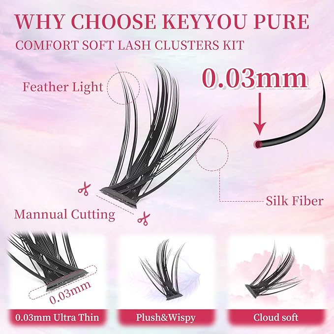 Manga Lash Clusters Kit Eyelash Clusters Eyelashes Anime Lash Clusters With Spikes Eyelash Extension Kit With Lash Bond And Seal Wet Look Spiky Cluster Lashes (Anime lash 240pcs)