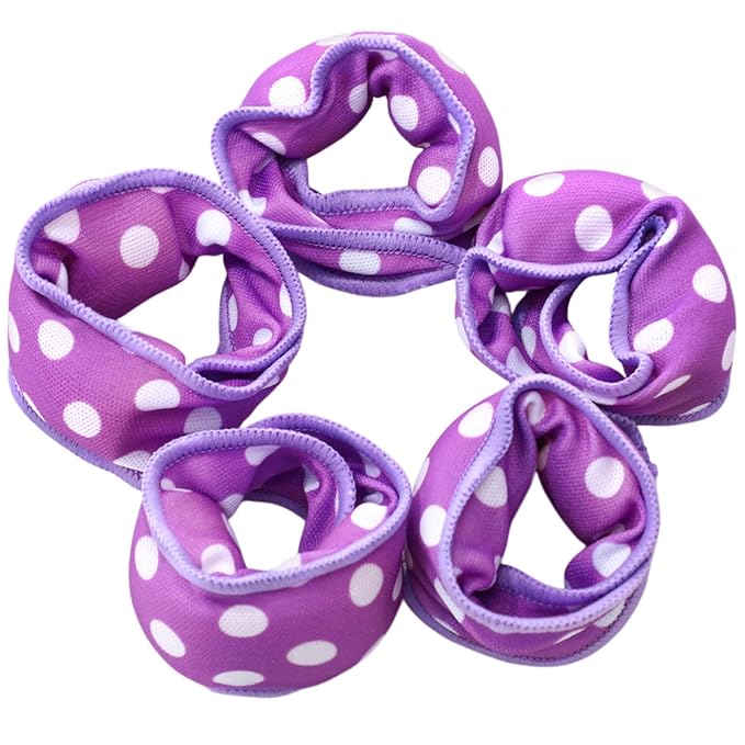 Bememo 40 Pieces Soft Curlers Hair Rollers Overnight Heatless Pillow Rollers for Hair Satin Sponge Curlers to Sleep in No Heat for Long Short Styling Tools(Purple)