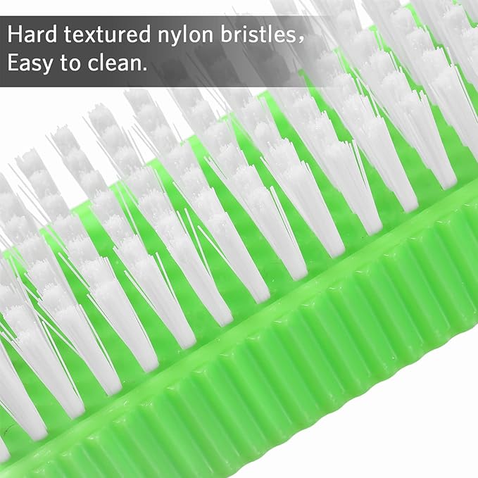 Boao 5 Pcs Hand Scrub Brushes for Nail Cleaning Fingernail Brush Soft Non Disposable Scrub Brush Plastic Hands Nail Cleaning Brushes for Men Women Kids (Green)
