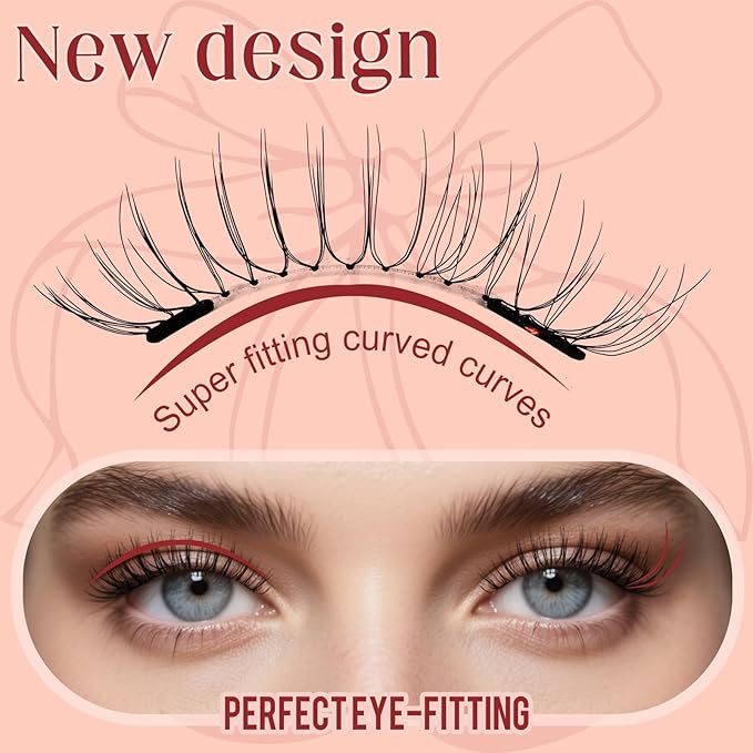 Higu clace Magnetic Eyelashes with Applicator Soft Magnetic Lashes Natural Look Wispy Magnet Lashes Easy to Wear and Remove （NZH-G04）