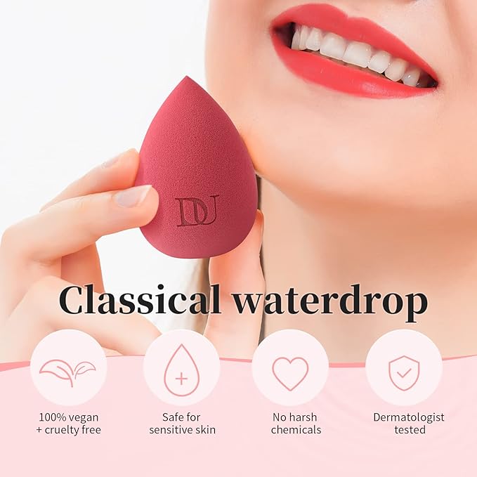 DUcare Makeup Sponges Makeup Blender Sponge for blending liquid Foundations, Powders and Creams