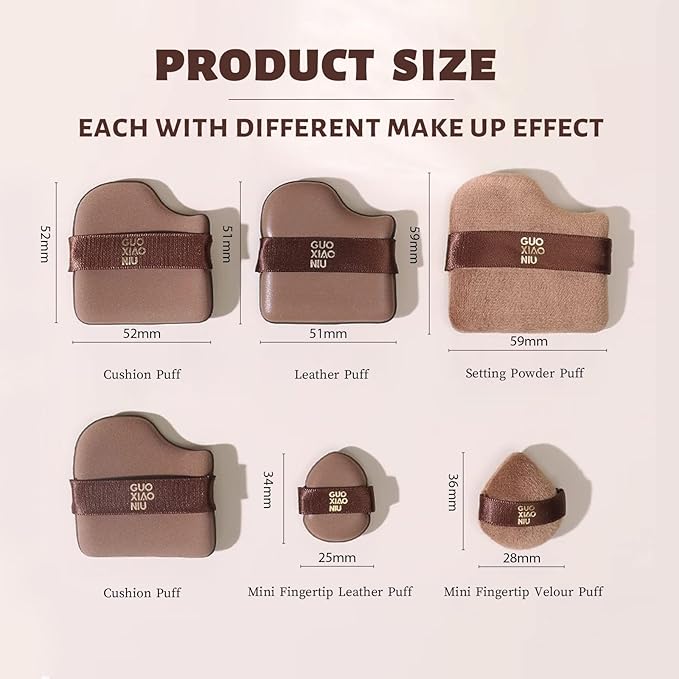 12Pcs Powder Puffs Set With 2 Cases, Cushion foundation puff, Velour Makeup Puff, Setting Powder Puff, Reusable & Washable, Ideal For Foundation, Powder Cream, Christmas Gifts For Women