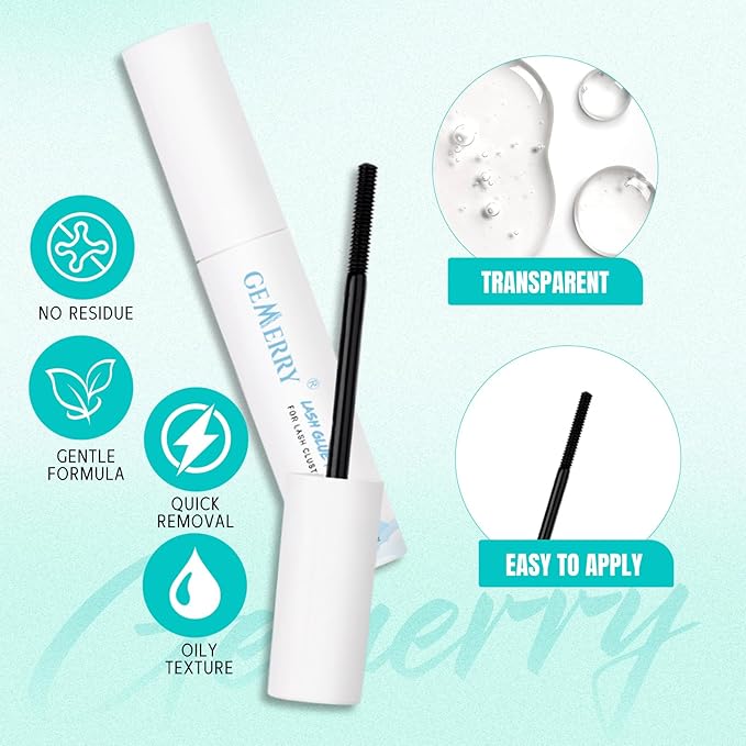GEMERRY Lashes Clusters Kit Thick Lash Clusters 4 Styles 882Pcs Fluffy Lash Clusters Kit with Waterproof Bond and Seal Remover Tweezers for Beginners（60P+80P+100P+200P）