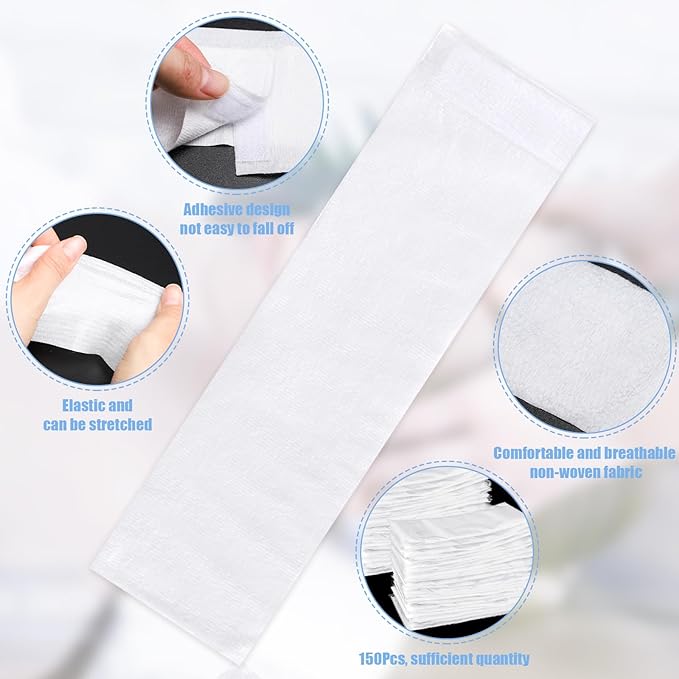 obeoby 100 Pcs Disposable Spa Headband for Women, Stretch Non-woven Disposable Skincare Facials Headbands for Esthetician Supplies, Spa