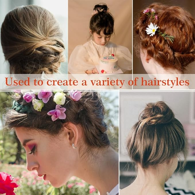 330 Count U Shaped Silver Hair Pins for Buns, YINGFENG 2.4inch Bun Pins Silver Hair Pins for Women with Storage Box for Updos French Twists