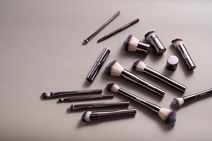 BS-MALL Makeup Brushes Kit – Professional Makeup Tools with Travel Case, Includes Foundation, Powder, Concealer, Lip & Eyeshadow Brushes for Daily Use & Versatile Occasions (Aluminum Tube Coffee)