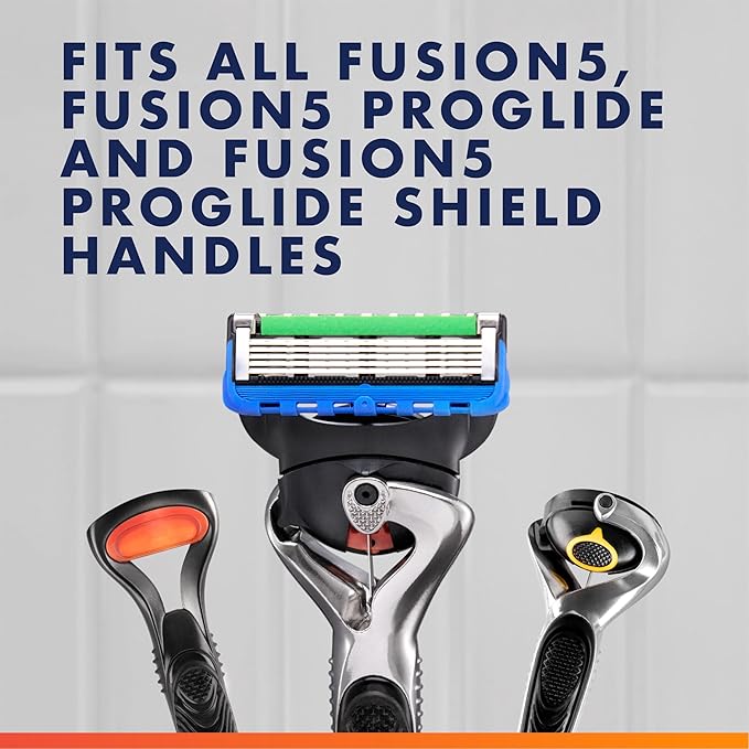 Gillette Fusion5 and ProGlide Men's Razor Blade Refills, 5-Blade Cartridges, Variety Pack, 12 Count