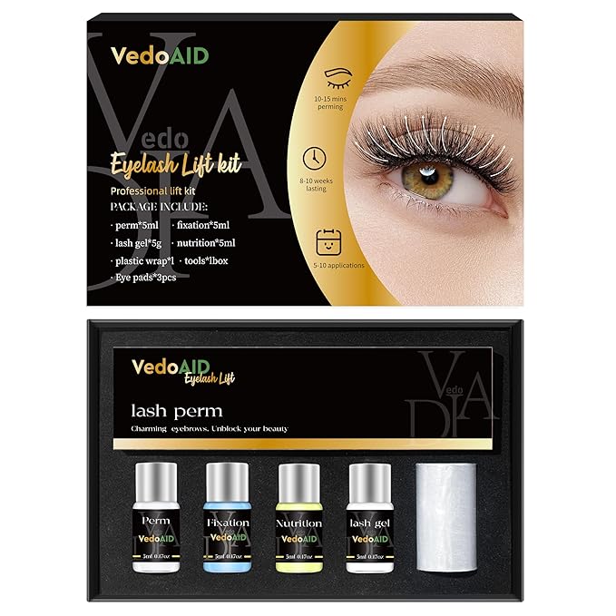 2025 New Upgraded EyeLash Lift Kit Eyelash Extension Kit Eyelash Perm Kit, Eyelash Lifting & Eyelash Curling Includes Eye Shields, Pads, Accessories,Achieve Salon-Quality