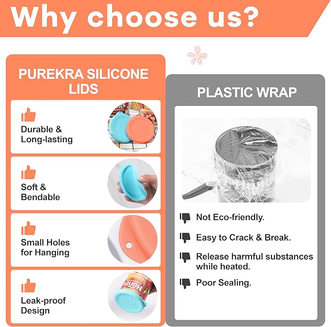 2PCs 3.5-inch Silicone Can Lids for Hunt's | Starkist | Kirkland | Progresso Can, Food Sealing Lids for 3.5-inch Can, Can Cover for Canned Good, Can Toppers, Freezer&Dishwasher Safe (Can NOT Included)
