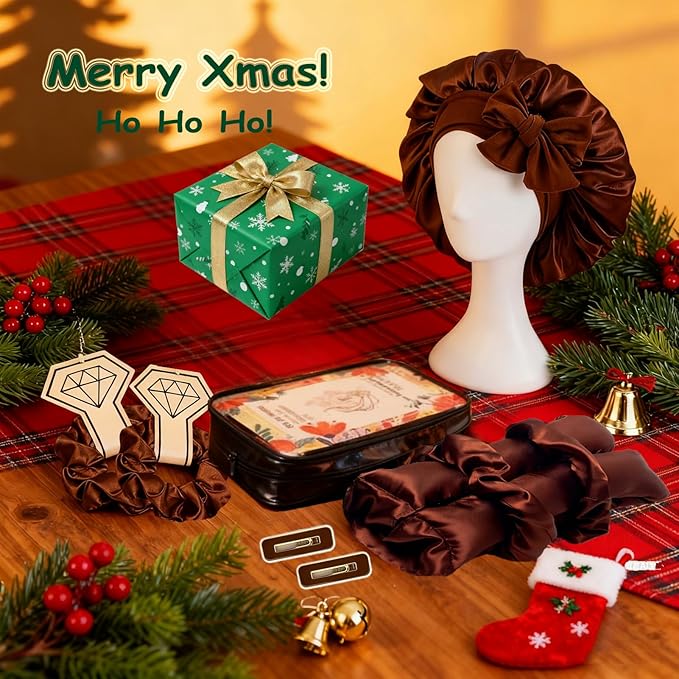 Satin XL Hair Rollers for Overnight Curls - Heatless Jumbo Curling Set With Headband and Rollers to Sleep In