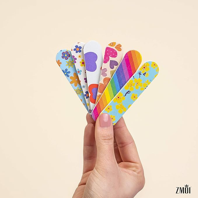 (1 Dozen) Colorful Girly Mini Emery Board Nail Files