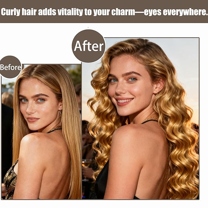 【5Pcs】 Heatless Hair Curler Overnight Curls with Satin Scarf No Heat Curling Blowout Rod to Sleep In Hair Rollers