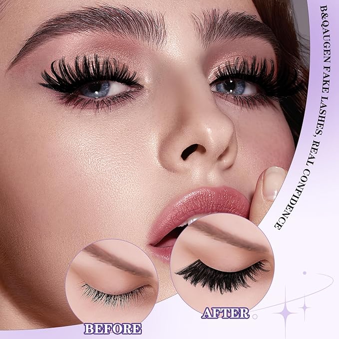 B&Qaugen Lash Clusters B04 DIY Eyelash Extensions(B04,8-18MIX)