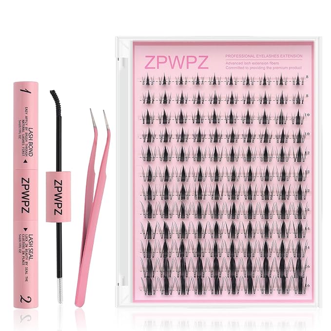 Manga Lash Clusters Kit Eyelash Clusters Eyelashes Anime Lash Clusters With Spikes Eyelash Extension Kit With Lash Bond And Seal Wet Look Spiky Cluster Lashes (Aesthetic‌ kit 120pcs)