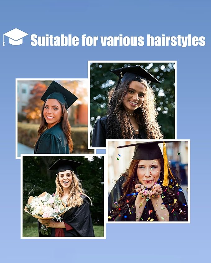 Graduation Cap Headband Secures Decorations Holder Grad Cap Headband Insert Hat Anti-Slip Accessories for Graduates Gift