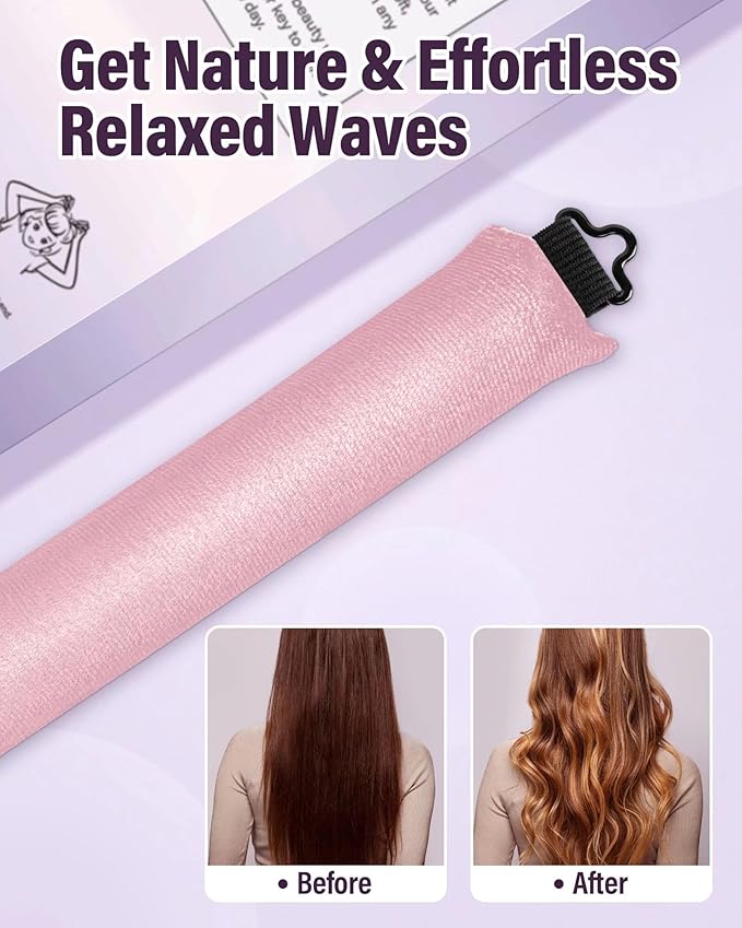 Heatless Hair Curler Overnight Curls-3 Pcs No Heat Curling Blowout Rod to Sleep In,Hair Rollers with Satin Scarf