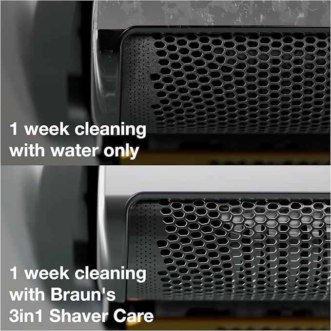 Braun Clean & Renew Refill Cartridges CCR, Replacement Shaver Cleaner Liquid Solution for Clean&Charge System, Pack of 3