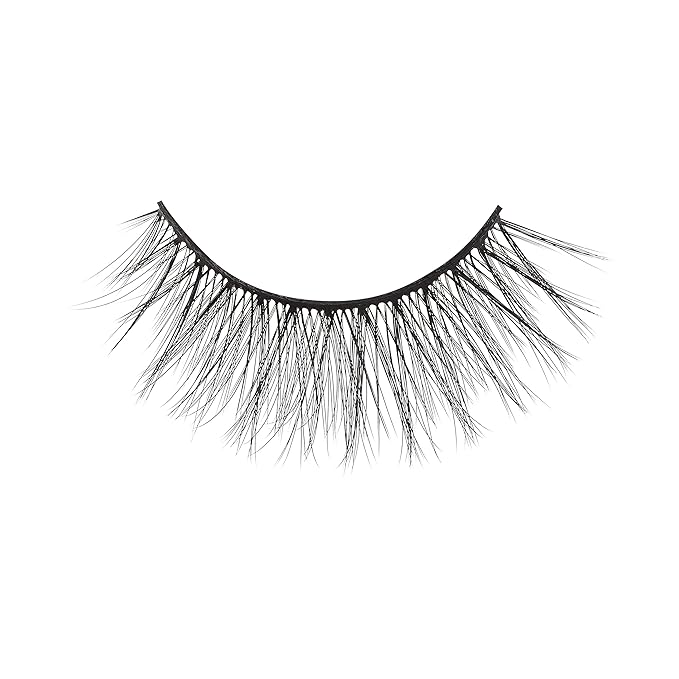 KISS Magnetic False Eyelashes and Eyeliner, ‘Entice’, 12mm, Easy to Apply, Reusable, No Glue, Flexiband Technology, Precision Felt Tip, Fortified Formula, 1 Pair Strip Lashes