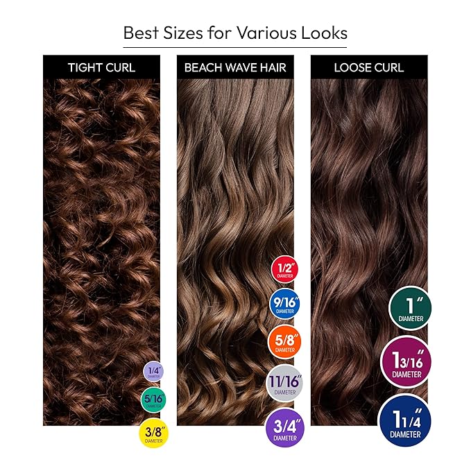 Red by Kiss Flexi Rods 7", 1/2" Diameter - Heatless Hair Curler for 90S Glamorous Bouncy Curls Beach Waves, No Slips, Sleep Styler (6 PCS x 3 Packs)