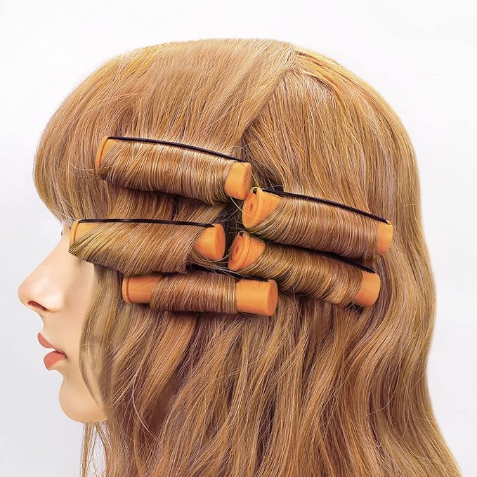 108 Pieces Hair Perm Rods Set, 3 Sizes Cold Wave Rods Hair Rollers Heatless Perming Kit Set with Pintail Comb or Long & Short Hair DIY Different Hairdressing Styling Tool