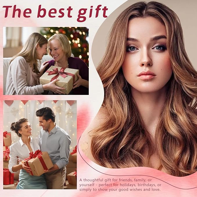 Curling Tie New Hair Curlers to Sleep in, Heatless Curls Overnight Headband, Soft Ribbon Wrap for Long Hair, Perfect Natural Curls Bouncy Curly Hairstyle Hair Suitable for All Hairs Types(Red)