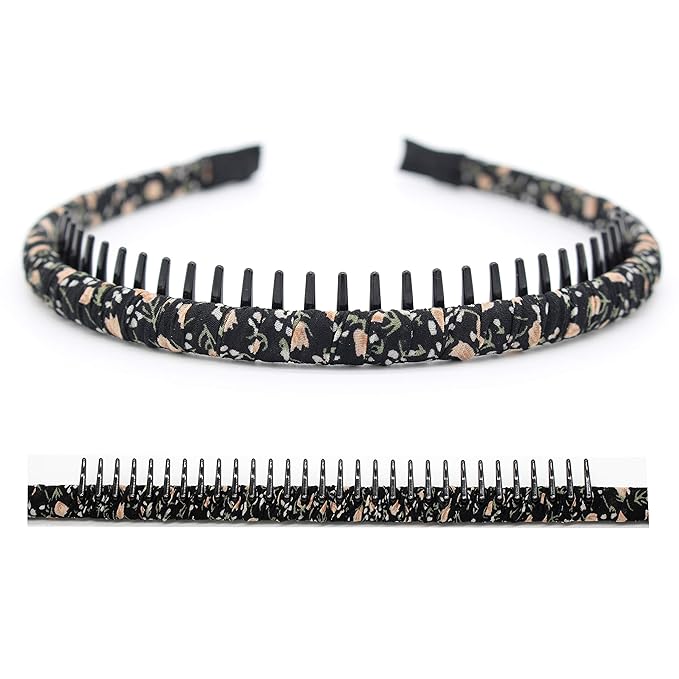 Fashion Hair Accessories Teeth Comb Hair Hoop Bands Soft Comfy Non-slip Headbands for Women (4 colors)